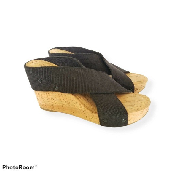 Lucky Brand Shoes - Lucky Brand X-band Cork Platform Shoe Wedges